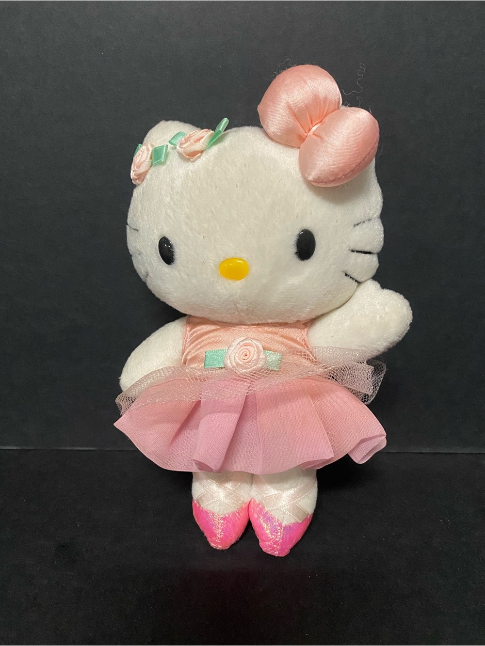 Sanrio Hello Kitty Pink Ballerina Plush with Pastel Accents